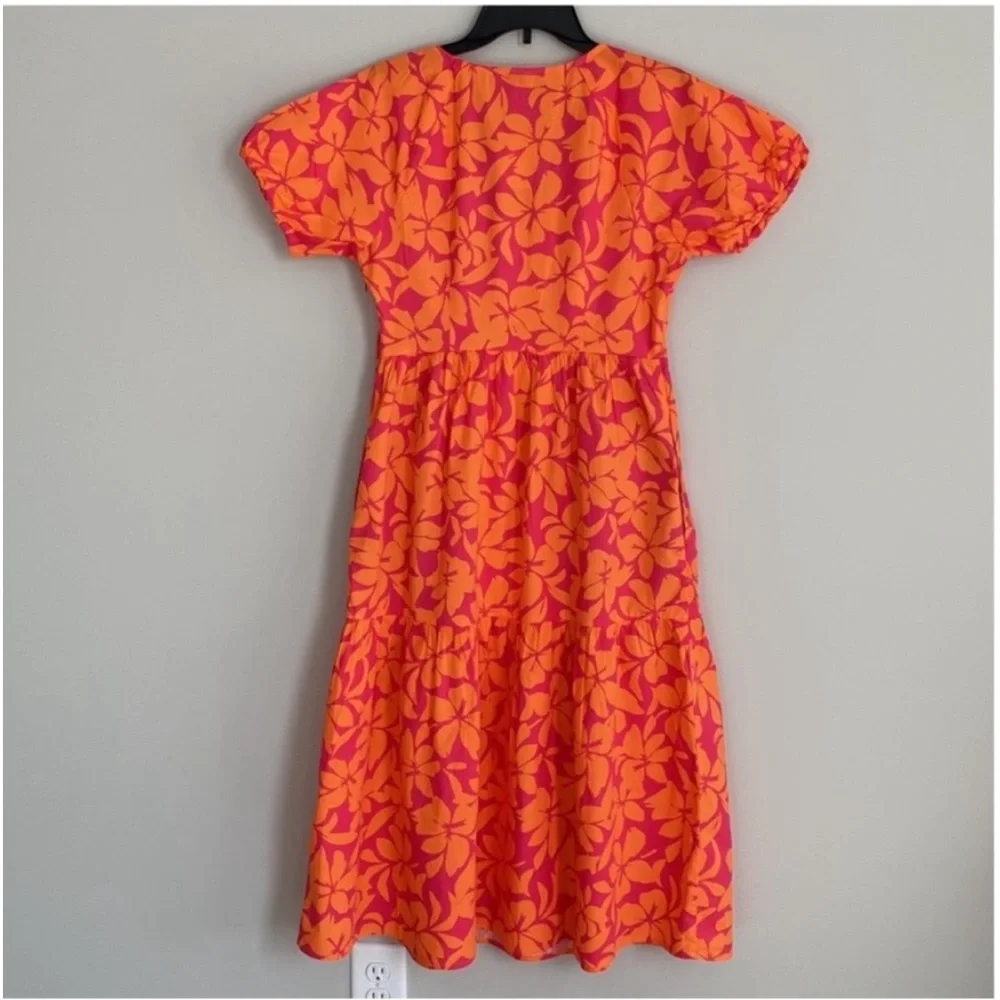J. Crew Tiered Midi Dress